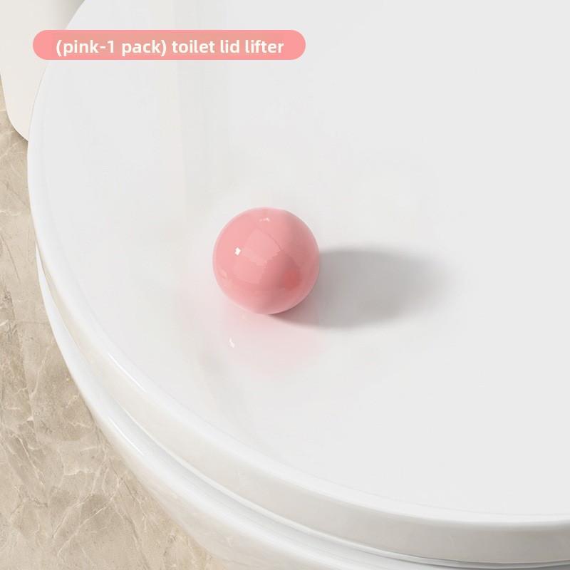Small Ball Smiling Face Round Ball Household Toilet Seat Lid Opener, Anti-dirt Lid Opener, Toilet Seat Lift