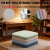 Breathable Lumbar Seat Cushion Thick Memory Foam Pad for Office, Car or Home Chair, Provides Ergonomic Support & Pressure Relief