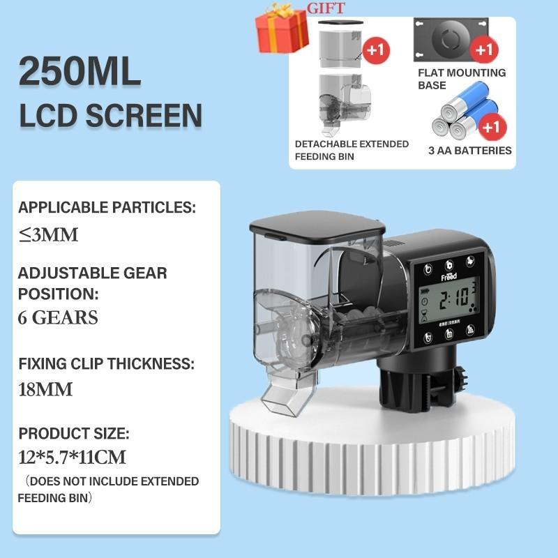 500ML Büyük Kapasiteli Akvaryum Akıllı Zaman Ayarlı Yemleyici Akvaryum Ayarlanabilir Kontrol Dağıtıcı Küçük Yem Otomatik Balık Yemleyici