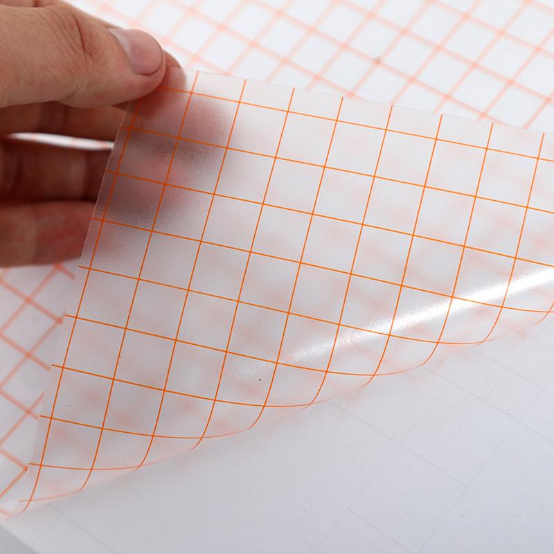Self-Adhesive Transparent PET Vinyl Grid Transfer Film Sticker