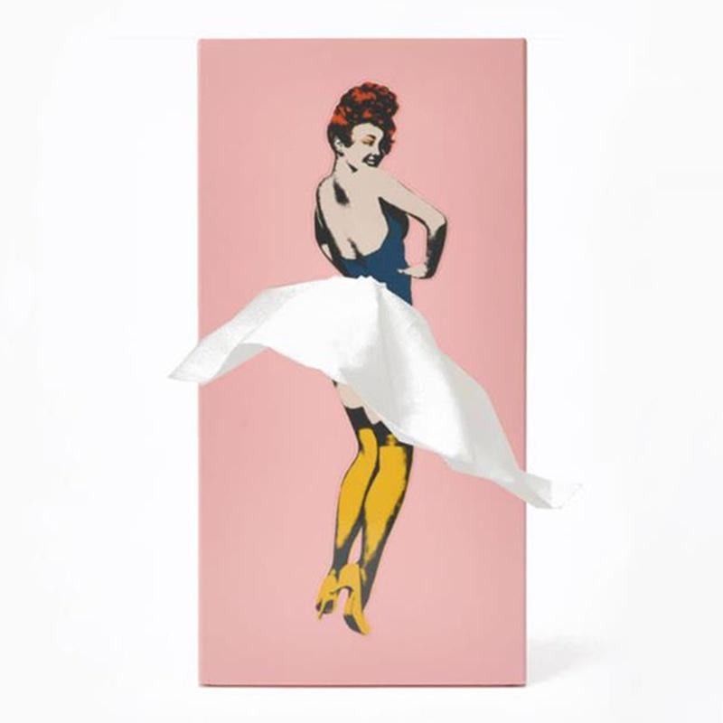 Adorable Marilyn Monroe Skirt Girl Tissue Box Cartoon Decorative Paper Holder