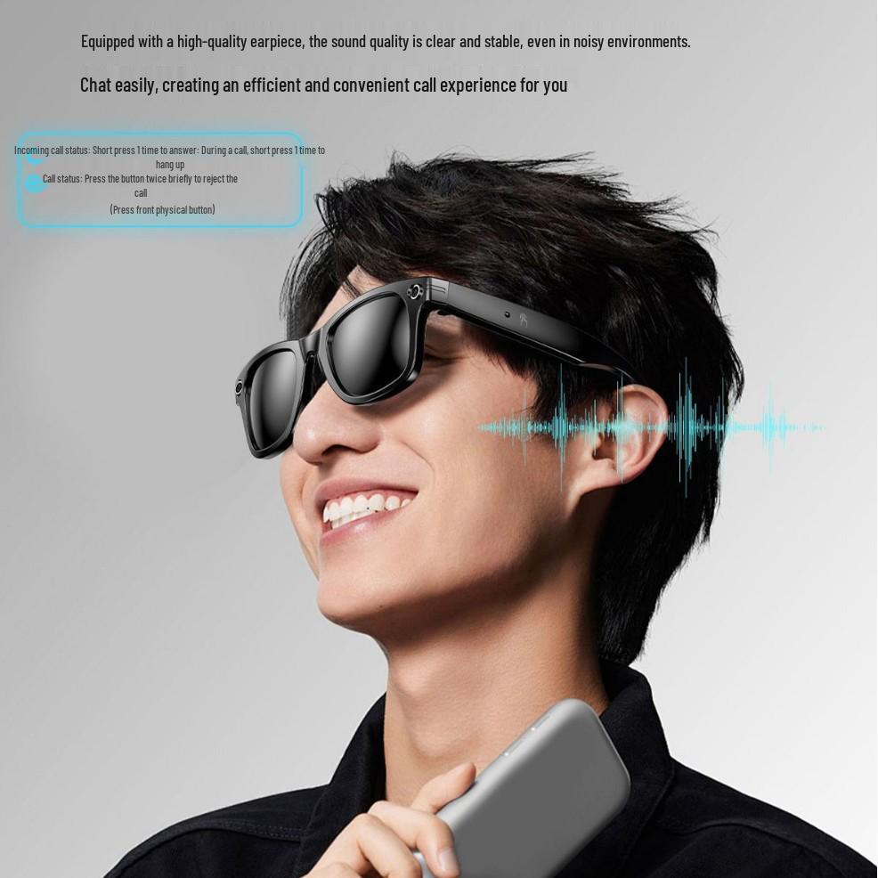 Smart Glasses with HD Camera: AI Photography, Anti-Shake Video, Call, Object Recognition, and Translation Features