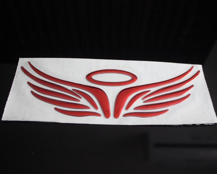 3D Angel Wings Car Emblem Sticker - Stereoscopic Car Decal for Decoration
