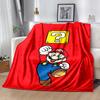 1pc Blanket Super Mario1 Print Design, Lightweight Blanket for Sofa, Bed- Soft &Warm, Gift for All Seasons like Christmas, Halloween