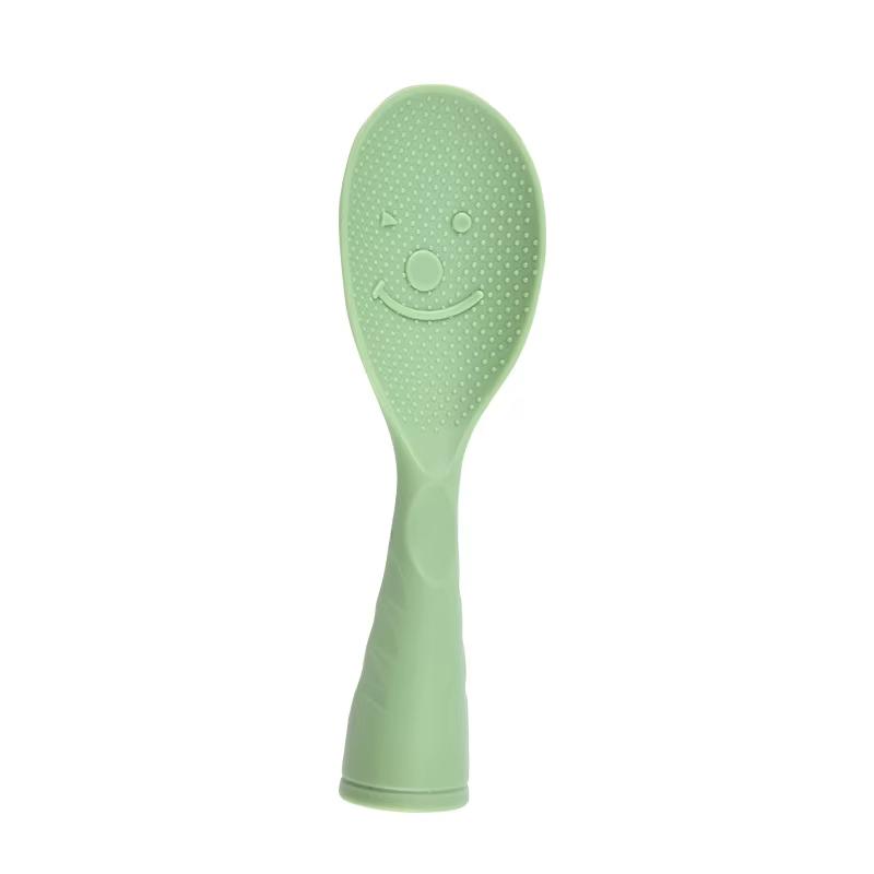 

Non-Stick Rice Spoon Paddles Standing Kitchen Tool for Home Comfortable Cooking Every Time зелёный
