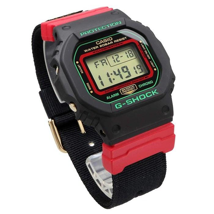 Casio G-Shock Watch DW-5600THC-1 Black/Red/Green