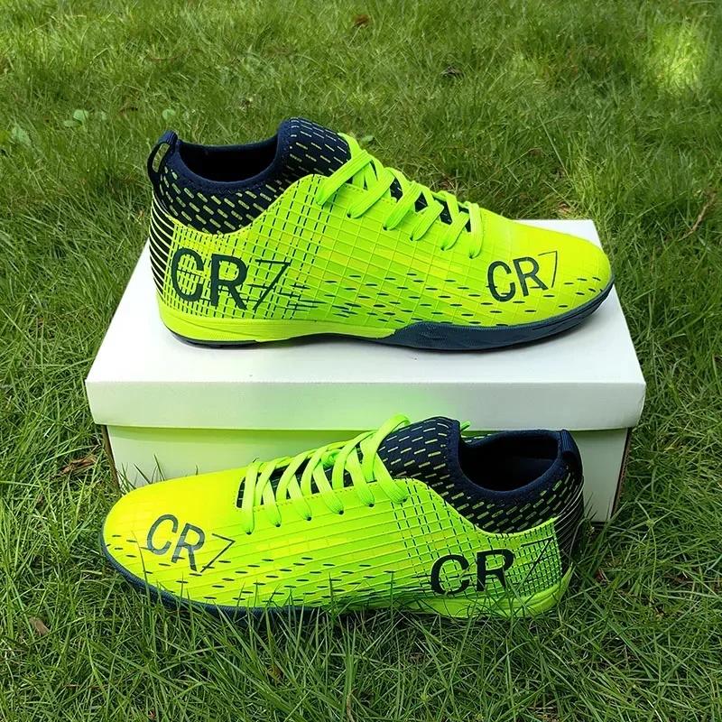 

New Men Football Boots Sport Training Outdoor Soccer Shoes Breathable Sport TF Futsal Cleats Match Turf Grass Drop Shipping 36