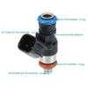 0280158091 Fuel Injector Fits for Ford Edge Flex Fusion Taurus X for Lincoln