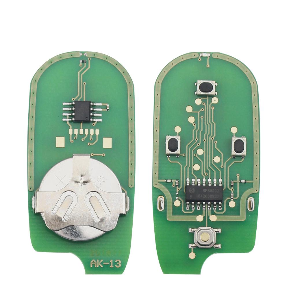 KEYYOU 3/4 Buttons For Honda CRV Civic Pilot Accord Entry Remote Key Fob A269ZUA101 NHVWB1U521 NHVWB1U523 KOBUTAH2T 433/315Mhz