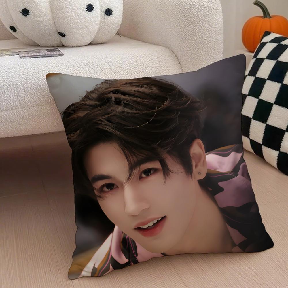 Handsome Versatile Chinese Actor ZZhangLingHe Cushion Cover Throw Pillow Cover Hidden Button Durable Polyester Chair Cushion