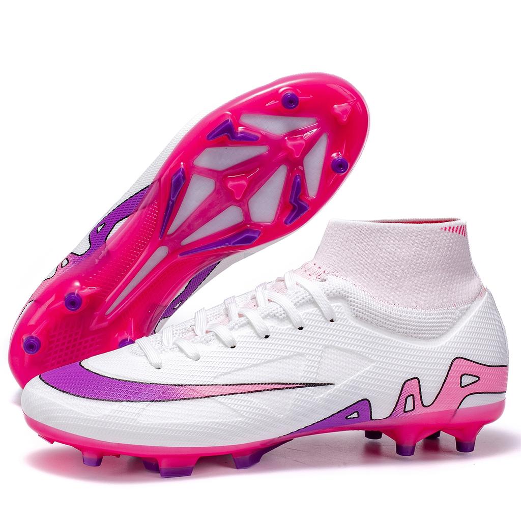 New Men High-top Non-Slip Soccer Shoes Futsal Football Boots Grass Cleats Sneakers High-quality Match Indoor Hot-selling Outdoor