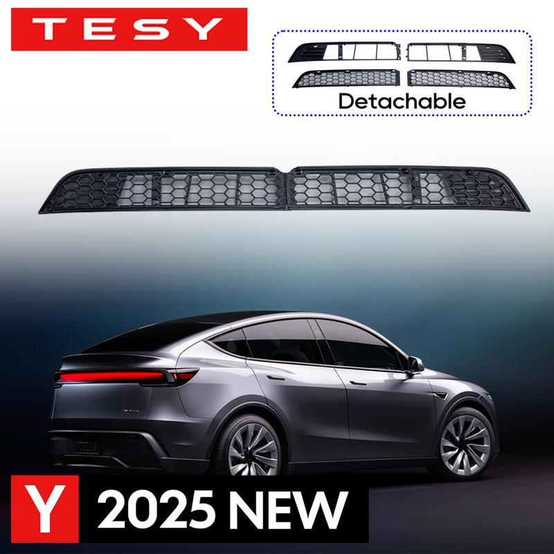 For Tesla Model Y Juniper 2025 Launch Lower Bumper Anti Insect Net Dust Proof Inner Vent Grille Cover Insect-proof Front Cover