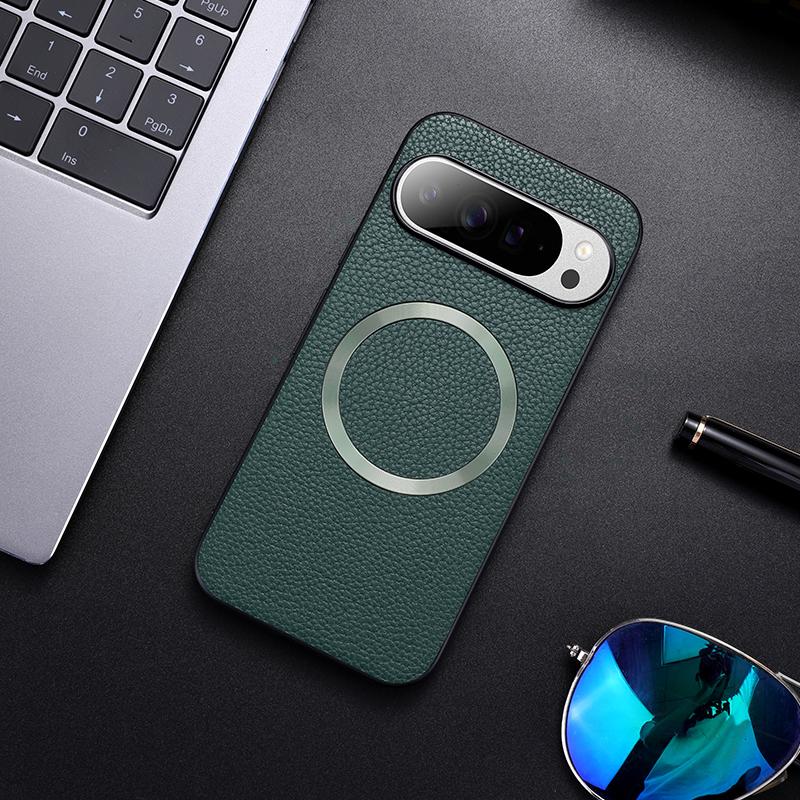 For Magsafe Magnetic Fabric Cloth Phone Case for Google Pixel 9 8 7 6 Pro Xl 7a 8a 6a Slim Plain Color Shockproof Cover