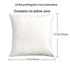 1Pc Happy Elderly Couple Print Pillowcase | Polyester Cushion Cover | Zippered Machine Washable Skin-Friendly Home Decor
