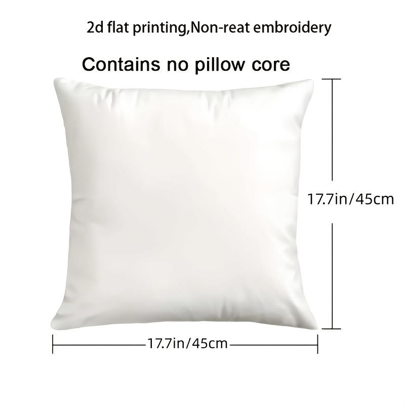 1Pc Happy Elderly Couple Print Pillowcase | Polyester Cushion Cover | Zippered Machine Washable Skin-Friendly Home Decor