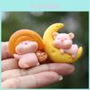 Mondschwein PVC Figur Spielzeug Miniatur Tier Schreibtisch Dekoration Für Kinder Und Sammler