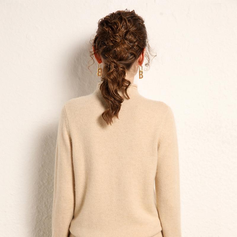 Women's Cashmere Sweater Qinghe Cashmere 100% Cashmere Women's Autumn and Winter Cashmere Sweater Soft and Warm