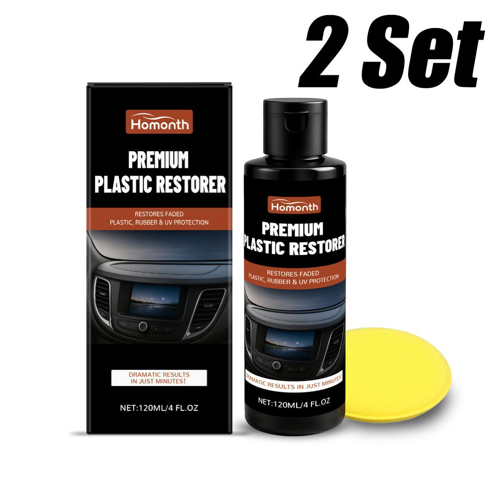 Car Plastic Restorer Back To Black More Gloss Cleaning Maintenance Car Universal Leather and Plastic Repair Polishing Wax Set