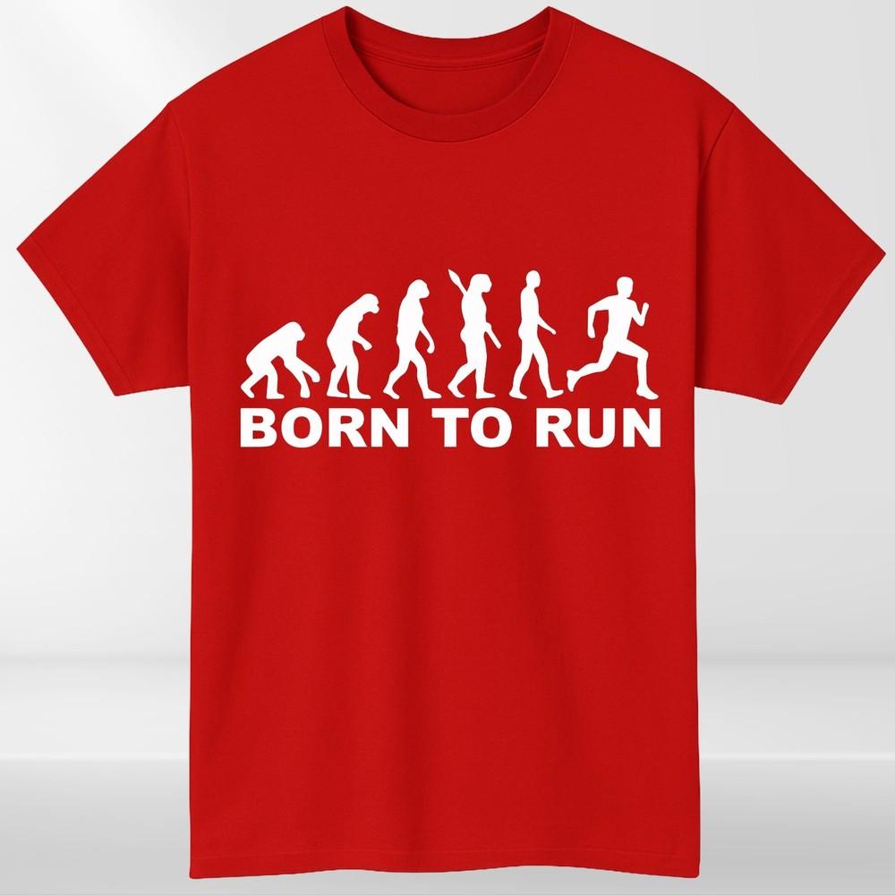 Nato per Correre T-shirt Unisex Corridore Corsa Jogging Maratona Gara
