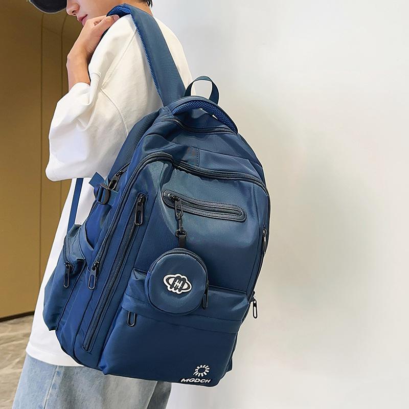 

New Versatile Backpack for Middle and High School Students, High Aesthetic Value, Casual Large Capacity Backpack, Unisex синій