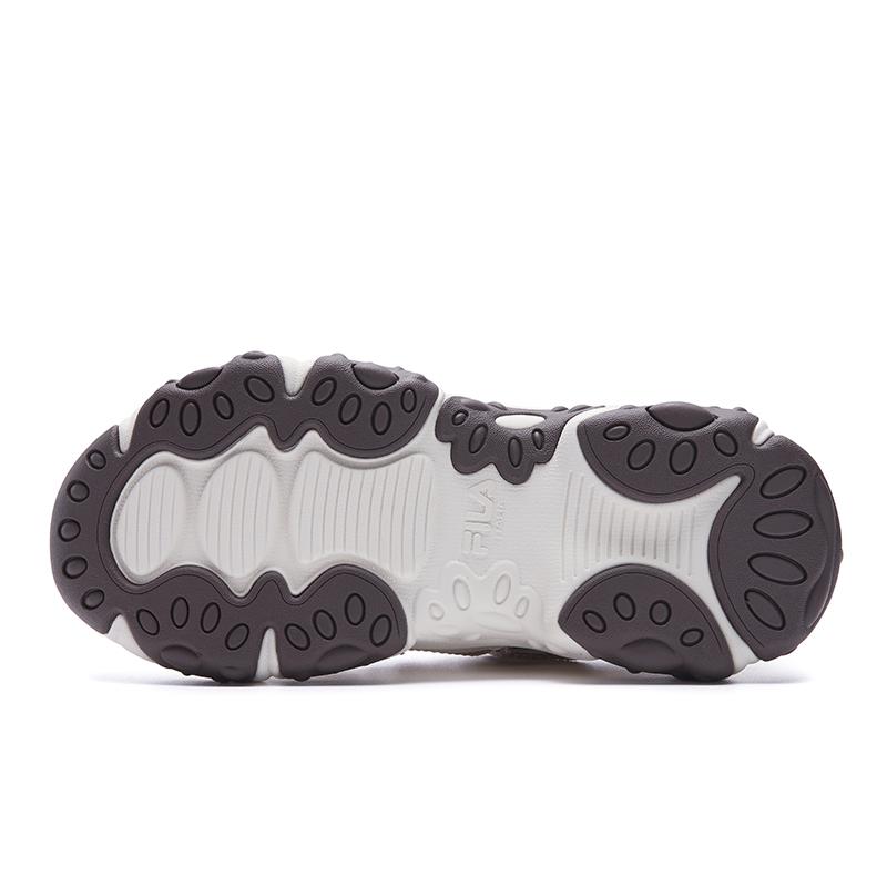 FILA FLUID 6 Cushioning Abrasion Resistant Coverage Lightweight Low top Chunky Sneakers Women's White Brown F12W612137FGC