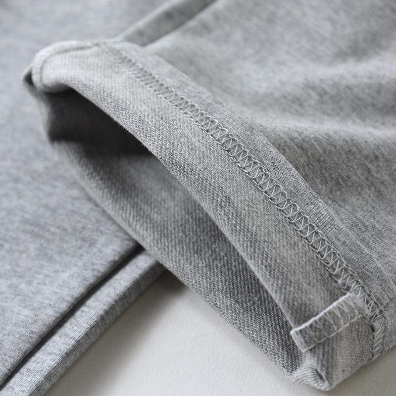 Fat Boy Gray Cotton Summer Sweatpants for Boys - Loose Straight-Leg School Uniform Pants, Navy Blue