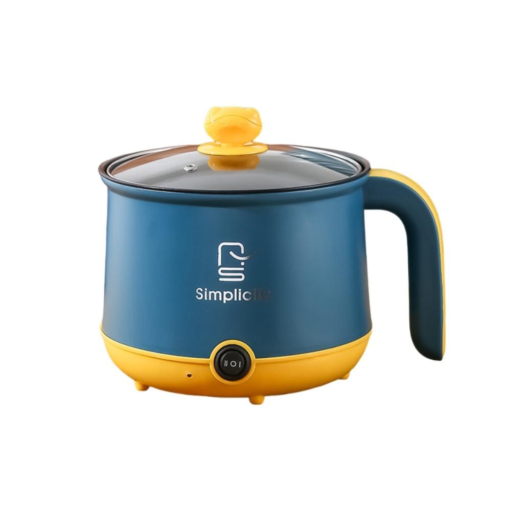 

Non-stick Cooking Mini Electric Cooking Pot Rice Cooker Mini Hot Pot Steamer Kitchen Single Dark Blue