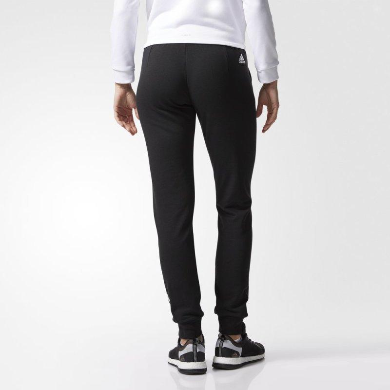 Adidas Pt Fl Linear Lifestyle Series Comfortable Soft Casual Knit Sports Pants Women Bottoms Black CF3799