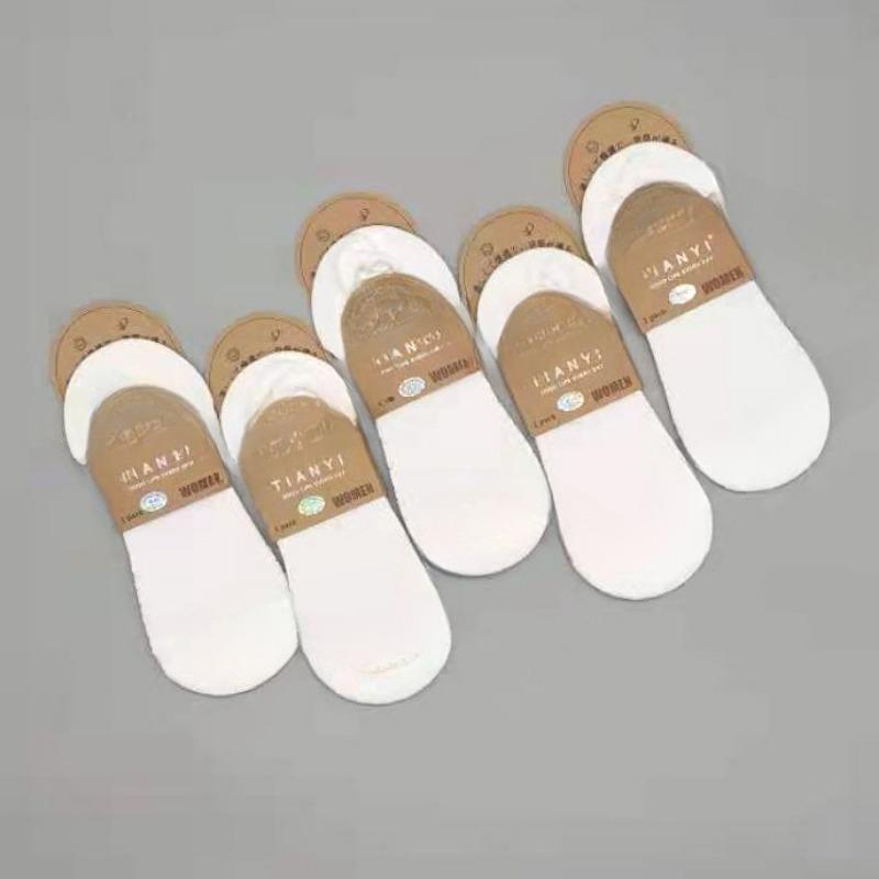 Women Spring and Summer New Simple Mesh Breathable Invisible Boat Socks