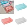 High Capacity Pencil Case Double Layer Pen Storage Box Portable Pen Organizers Clear Colored Pencil Case for Kid Student