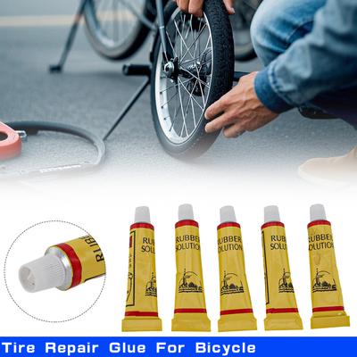 5Pcs Tire Repair Glue For Bicycle Motorcycle Tires Tube Patching Glue Cement Adhesive Puncture Tire Repair Tools Cycling Car