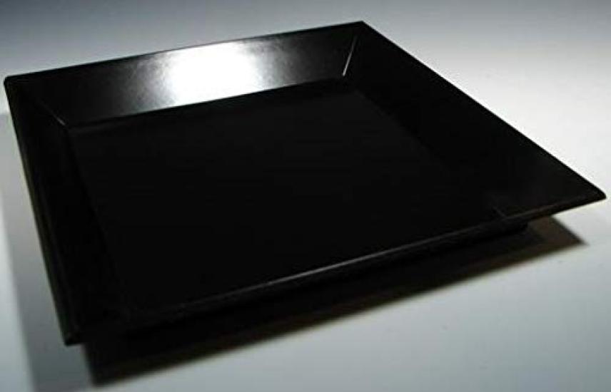 Tray with Perfect for Viewing Tea X Made In Japan by Shiun Small, Lacquered, Four-sided Three-piece Design, Utensils. 16.5 16.5 Cm, Wood. Kobo.