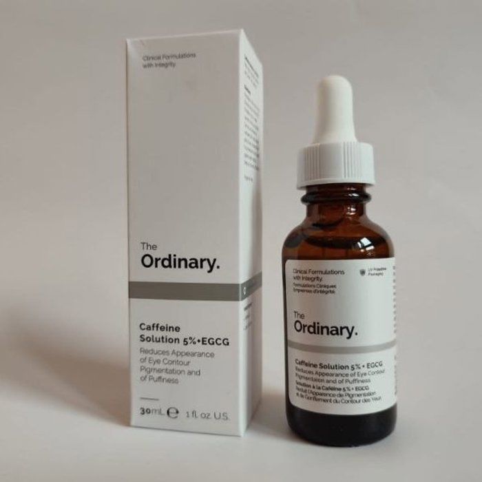 The Ordinary Solution De Caféine 5% + EGCG 30ml – Soin Contour Des Yeux Anti-Cernes Et Anti-Poches