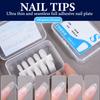 100PCS/Box Fake Nail Tips Medium Design Matte Finish False Nails Manicure Tool Extension Press On Nails