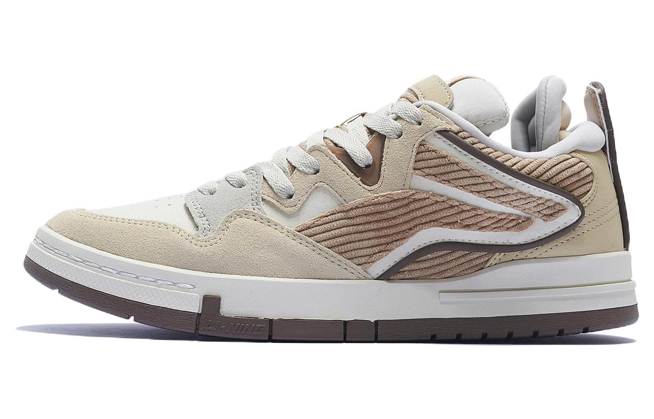 Li Ning Wave PRO Скользкие, Износостойкие, Легкие Низкие Скейтбордические Кроссовки Мужские Бежевые AECS051-4 43