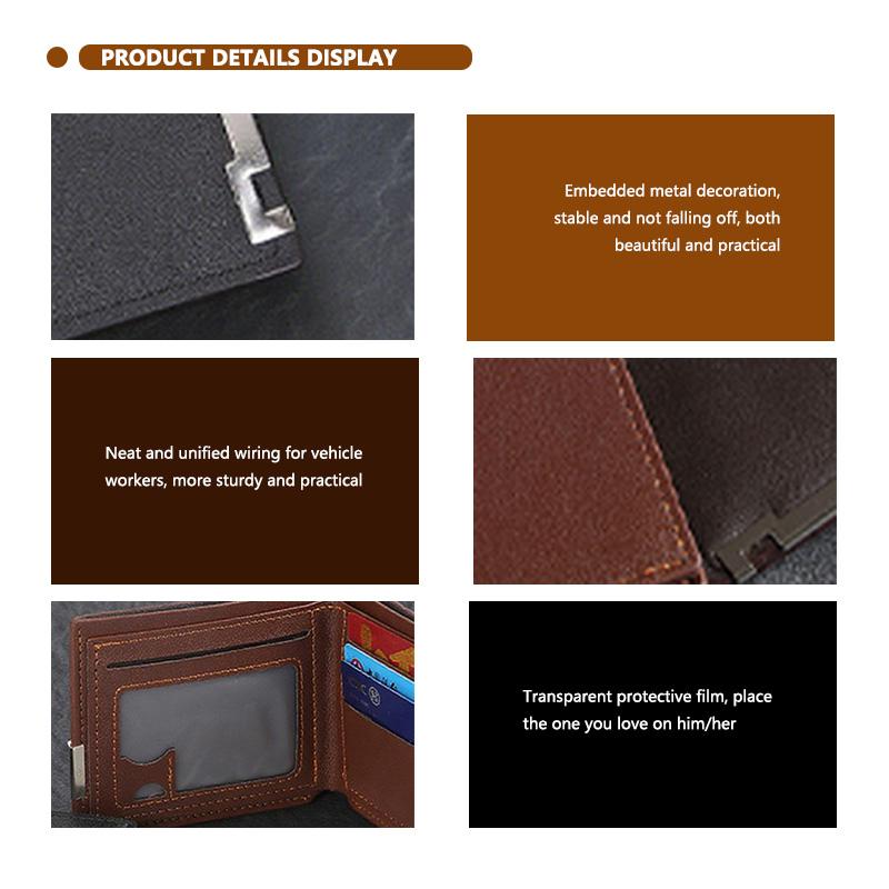 New Fashion Business Wallet Leather Car Logo Card Holder Men Coin Purse For Opel ADAM ASTRA J K CORSA E INSIGNIA MOKKA VIVA