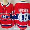 Mens Ice Hockey Jersey Canada Team 48 Hutson Embroidered Performance Sportswear Adult Fall Season