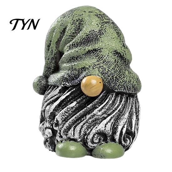 Colorful Yard Decor Hat Gnome Resin Statue, Faceless Dwarf Figurine with Wrinkled Hat, Cute Gnomes Waterproof Garden Ornament, Indoor Tabletop