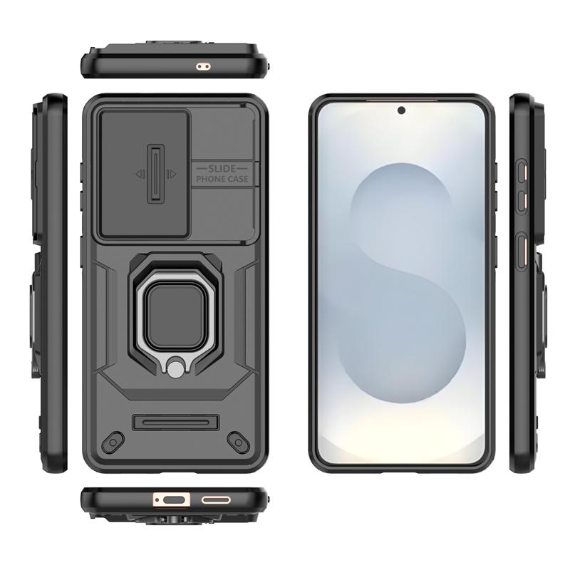 Schiebe-Fenster Handyhülle Für Samsung Galaxy S26 Stoßfest Ringhalter Magnetische Hülle Für Samsung S26 Hülle Für Samsung S26 Hülle