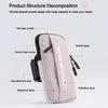 PU Running Phone Holder Waterproof Armband Sports Phone Case  Night Run Jogging