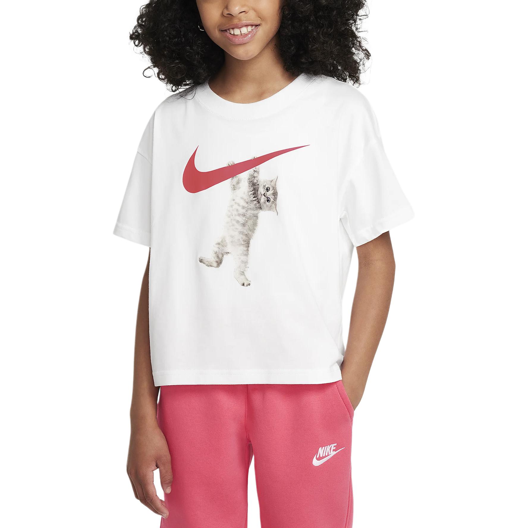 

Nike Sportswear Cotton Soft Comfortable Loose Short Sleeve T-Shirt Unisex Tops White FZ5538100 S