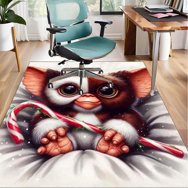 Mysterious Little Monster Office Rug Chair Mat, Game Carpet, Suitable for Front Door, Bedroom, Living Room, Desk, Holiday Gift