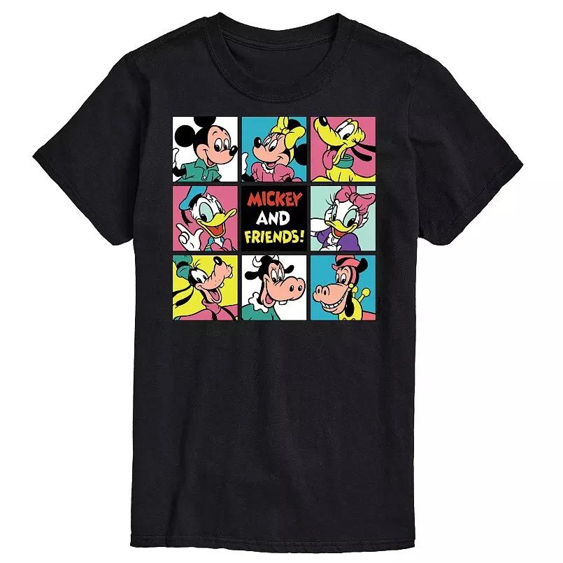 S Mickey Friends Graphic Black Tshirt S