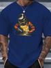 Retro Welder With Welding Spark Art Graphic Unisexs Cotton Crew Neck Tee Short Sleeve Loose Craftsunisex Casual Street Male Wear Top