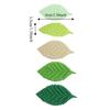 200pcs Mixed Exquisite Details Artificial Leaves High Simulation Green Tone Simulation Leaves Fabric Leaves DIY Crafts