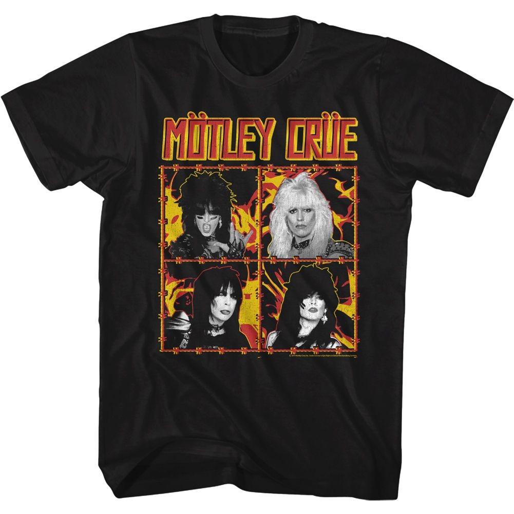 Motley Crue Fire And Wire Music Shirt S
