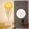 Cartoon Dancing Jellyfish Night Light RGB Gradient Color Bedside Lamp Voice Control Type-C Rechargeable LED Night Light for Kids Bedroom Home Decor