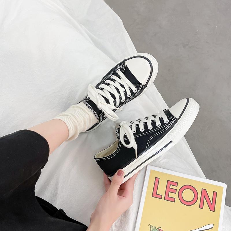 

1970s canvas shoes women s 2021 spring and summer new student Korean version ulzzang Harajuku taro purple board shoes tide 40