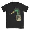 Unisex Women Graphic Print Mallard Smoking Cigarette Meme Funny Mallard Duck Hunting T Shirt Tee Cotton Tshirts Clothing