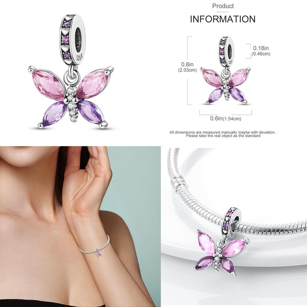 New In  925 Silver Charms Pendant Beads Fit 925 Original Bracelets For Women DIY Birthday Jewelry Gifts